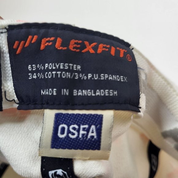 Jetpilot Cap: Cream - Lipstick Diamonds and Kisses‎ Pattern- Flexfit - OSFA Hat - Picture 13 of 14